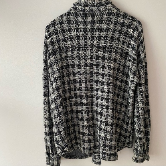 Mango Checkered Shirt, size small - Picture 2 of 6